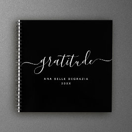 Modernes Minimal Calligrafy Chic Dankesblatt Notizblock