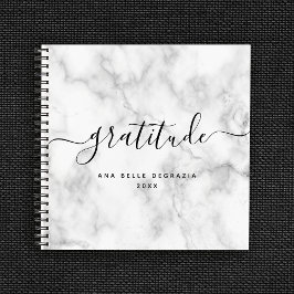 Modernes Minimal Calligrafy Chic Dankesblatt Notizblock