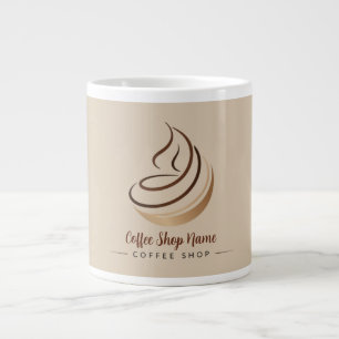 Modernes Minimal Coffee Shop beruflich Jumbo-Tasse