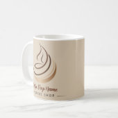 Modernes Minimal Coffee Shop beruflich Kaffeetasse (Vorderseite Links)