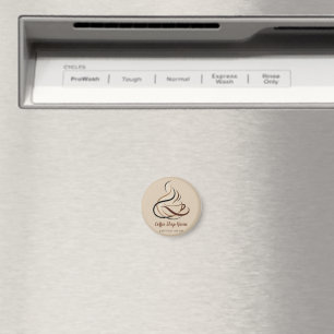 Modernes Minimal Coffee Shop beruflich Magnet