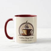 Modernes Minimal Coffee Shop beruflich Tasse (Links)
