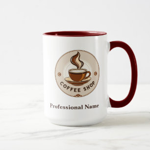Modernes Minimal Coffee Shop beruflich Tasse