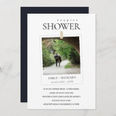 MODERNES MINIMAL-CUSTOM-FOTO-COUPLES SHOWITE EINLA DANKESKARTE (Vorne/Hinten)