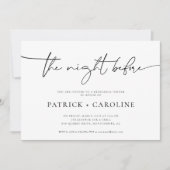 Modernes Minimal | Das Abendessen vor der Probe Einladung (Vorderseite)
