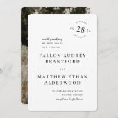 Modernes Minimal Date Siegel Einladung (Vorne/Hinten)