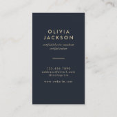 Modernes Minimal Dog Trainer Pet Sitter Visitenkarte (Rückseite)