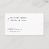 Modernes Minimal einfach Visitenkarte (Vorderseite)