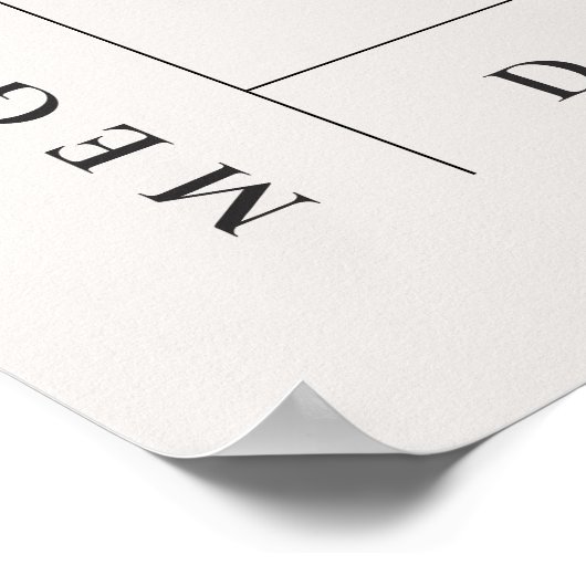 Modernes Minimal einfaches, feines Dentist-Geschen Poster (Ecke)