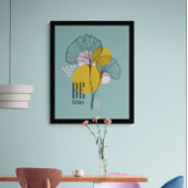 Modernes Minimal einfaches Line Art Zitat Poster