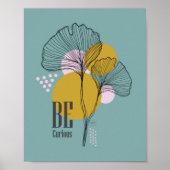 Modernes Minimal einfaches Line Art Zitat Poster (Vorne)