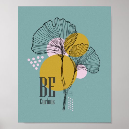 Modernes Minimal einfaches Line Art Zitat Poster (Vorne)