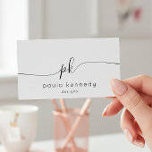 Modernes Minimal-Elegant-Monogramm Visitenkarte