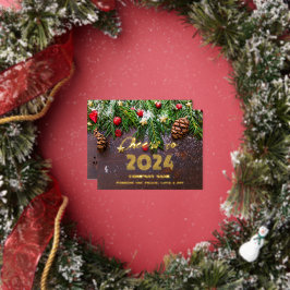 Modernes Minimal Elegant schreit zu Folien Feiertagspostkarte