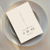 Modernes Minimal Elegantes Script Boho Save the Da Einladung