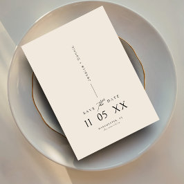 Modernes Minimal Elegantes Script Boho Save the Da Einladung