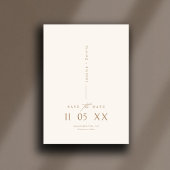 Modernes Minimal Elegantes Script Boho Save the Da Einladung