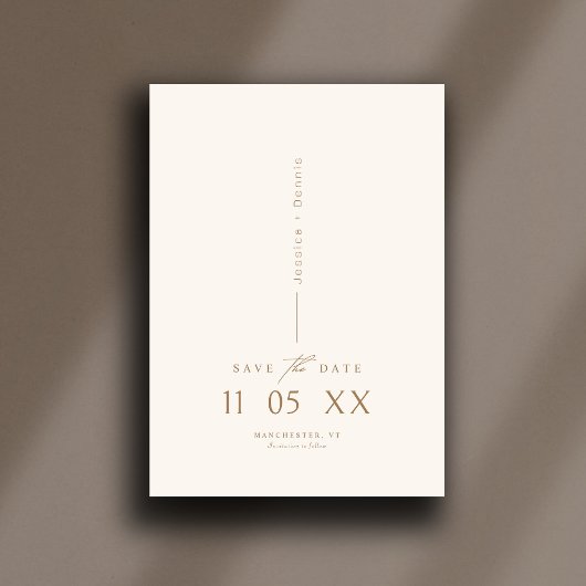 Modernes Minimal Elegantes Script Boho Save the Da Einladung