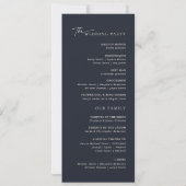 Modernes Minimal elegantes Script Chic Hochzeitspr (Rückseite)