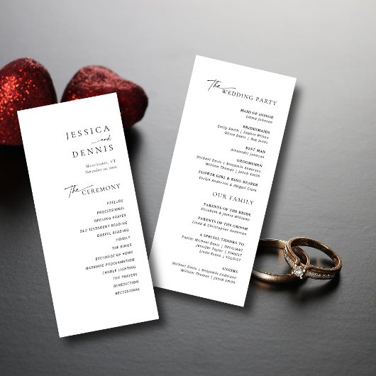 Modernes Minimal elegantes Script Chic Hochzeitspr