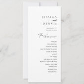 Modernes Minimal elegantes Script Chic Hochzeitspr (Vorderseite)