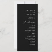 Modernes Minimal elegantes Script Chic Hochzeitspr (Vorderseite)