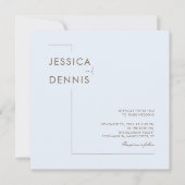 Modernes Minimal Elegantes Script Einladung (Vorderseite)