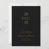 Modernes Minimal Elegantes Script Save the Date sc Einladung (Vorderseite)