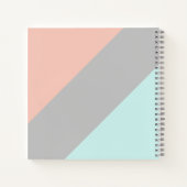 Modernes Minimal-Farbblock Dankbarkeit Notebook Notizblock (Rückseite)