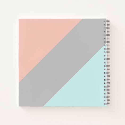 Modernes Minimal-Farbblock Dankbarkeit Notebook Notizblock (Rückseite)