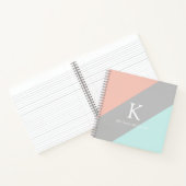 Modernes Minimal-Farbblock Dankbarkeit Notebook Notizblock (Innenseite)