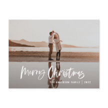 Modernes Minimal-Foto-Schrift Weihnachten