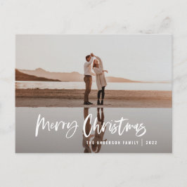 Modernes Minimal-Foto-Schrift Weihnachten