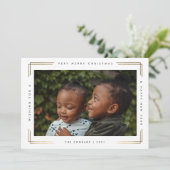 Modernes Minimal Foto Weihnachten (Stehend Vorderseite)