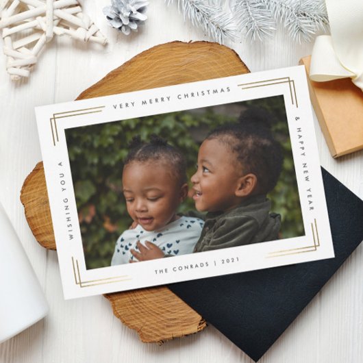 Modernes Minimal Foto Weihnachten