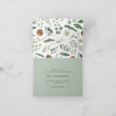 Modernes Minimal-Foto Weihnachtsgeschenk Feiertagskarte (Innenseite)