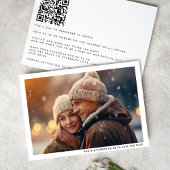 Modernes Minimal-Frame-Foto QR-Code Hochzeiten Save The Date