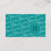 Modernes Minimal | Fröhlicher Regenbogen Vielen Da Visitenkarte (Rückseite)