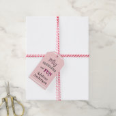Modernes Minimal Fünfzig Fabelhaft Rosa 50. Geburt Geschenkanhänger (Mit Garn)