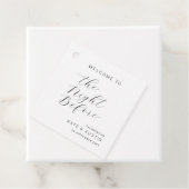 Modernes Minimal für die Nacht vor Geschenkanhänger (Beispiel)