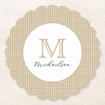Modernes Minimal Gold Elegantes Monogramm