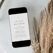 Modernes Minimal handgeschriebenes Script-Probe-Di Einladung