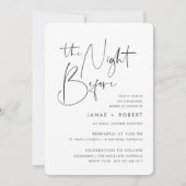 Modernes Minimal handgeschriebenes Script-Probe-Di Einladung (Vorderseite)