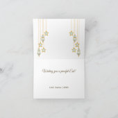 Modernes Minimal Islamisches Eid Mubarak-Foto (Innenseite)