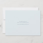 Modernes Minimal-Kalligrafie-Hochzeitssemble-Foto Save The Date (Rückseite)