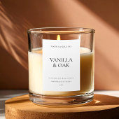 Modernes Minimal-Kerzensiegel Lebensmitteletikett