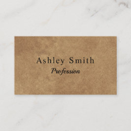 Modernes Minimal-Kraftpapier Visitenkarte