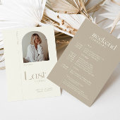 Modernes Minimal "Last Fling" Bachelorette Foto Einladung