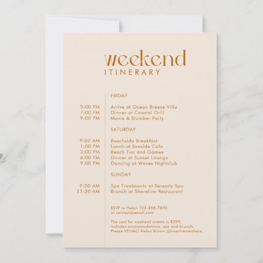 Modernes Minimal "Last Fling" Bachelorette Foto Einladung (Rückseite)