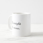 Modernes Minimal Liebe Weinangebot Kaffeetasse (Vorderseite Links)